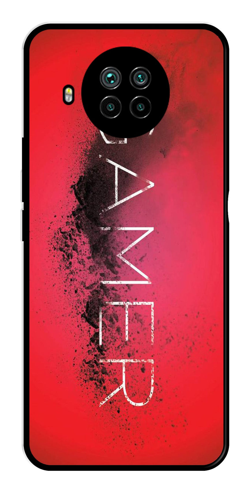 Gamer Pattern Metal Mobile Case for Xiaomi Mi 10i   (Design No -41)