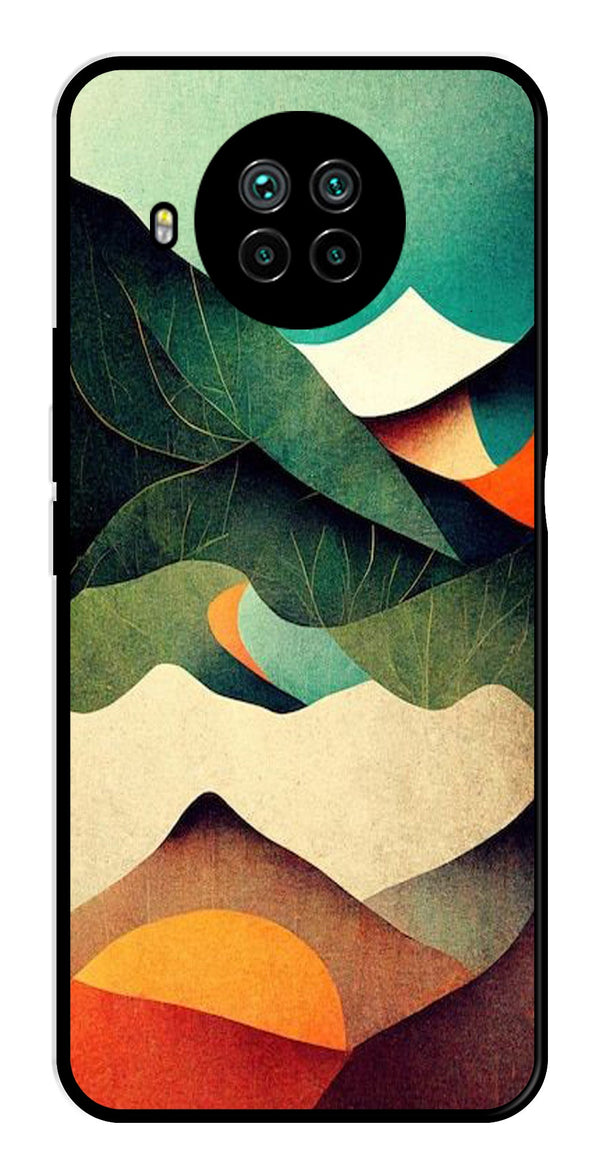 MultiColor Pattern Metal Mobile Case for Xiaomi Mi 10i   (Design No -43)