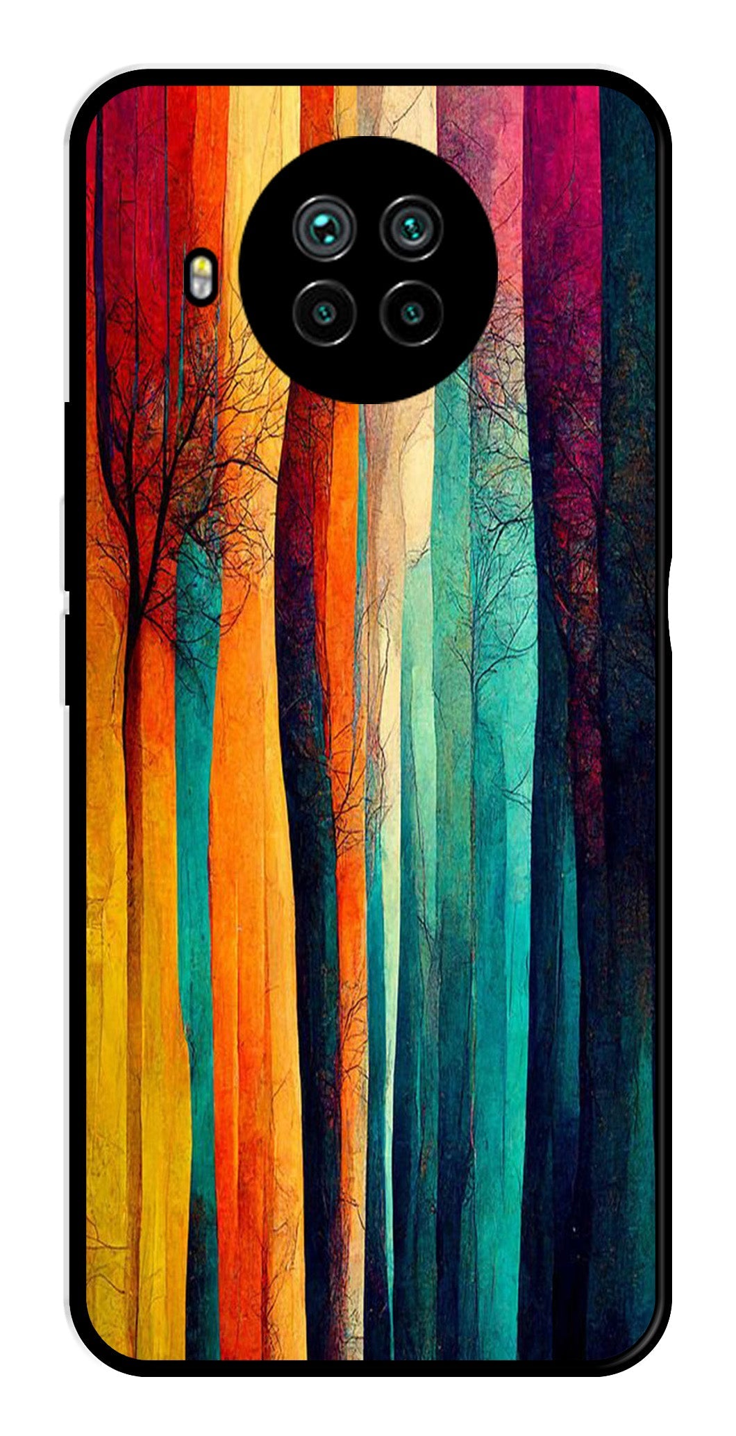 Modern Art Colorful Metal Mobile Case for Xiaomi Mi 10i   (Design No -47)
