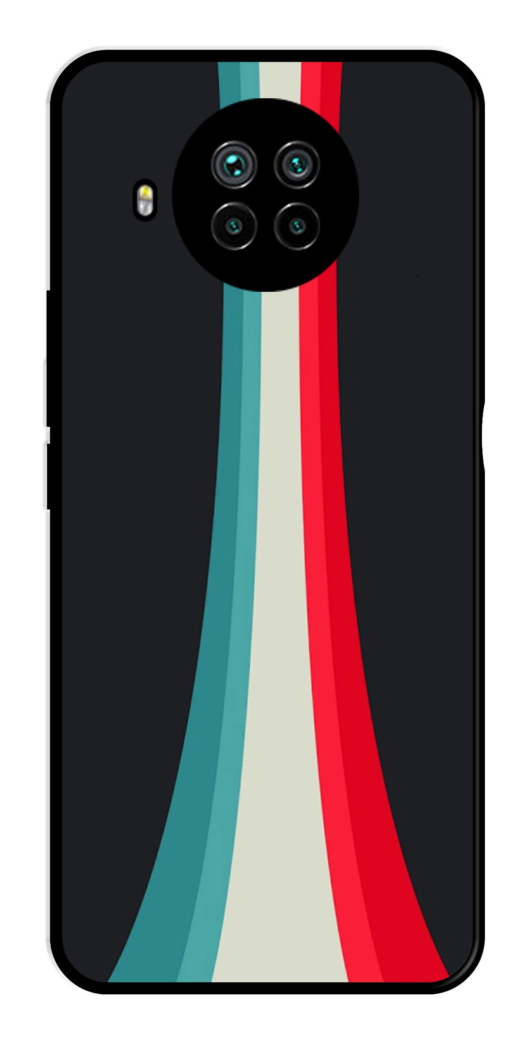 Modern Art Colorful Metal Mobile Case for Xiaomi Mi 10i   (Design No -48)