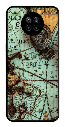 Map Design Metal Mobile Case for Xiaomi Mi 10i