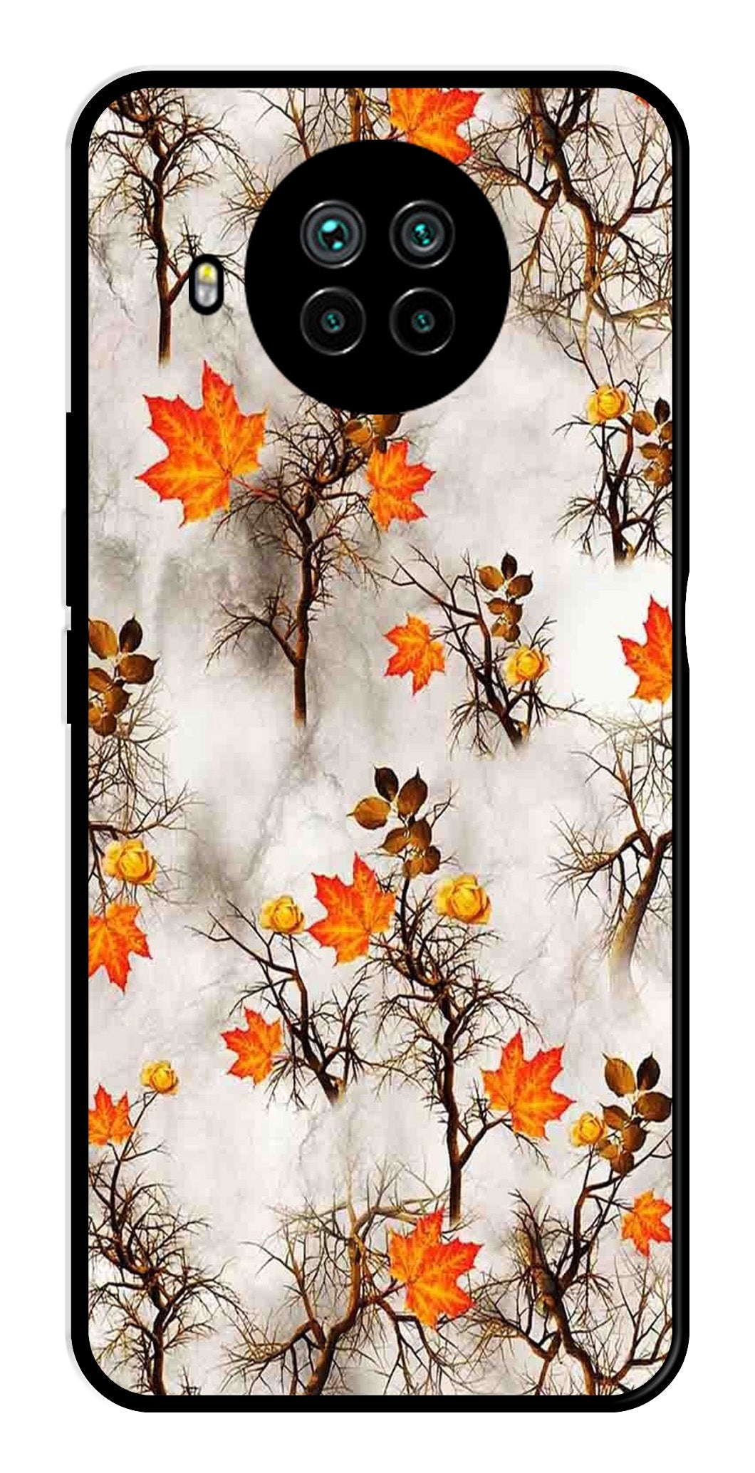 Autumn leaves Metal Mobile Case for Xiaomi Mi 10i   (Design No -55)