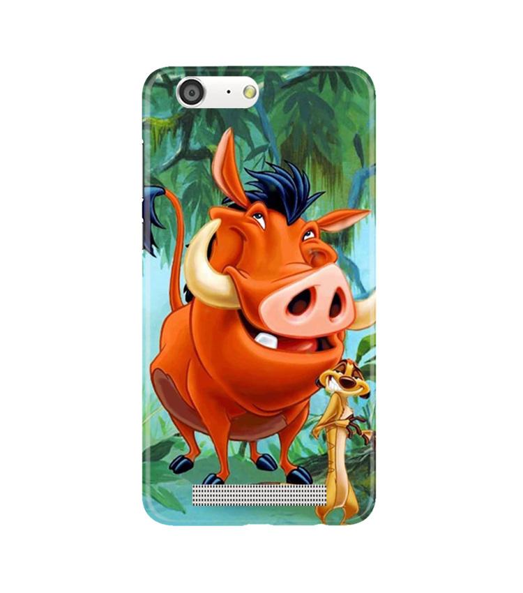 Timon and Pumbaa Mobile Back Case for Gionee M5 (Design - 305)