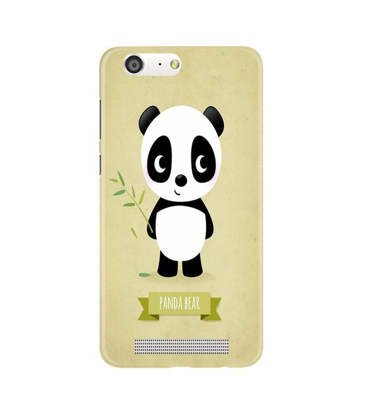 Panda Bear Mobile Back Case for Gionee M5 (Design - 317)