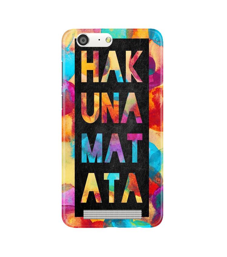 Hakuna Matata Mobile Back Case for Gionee M5 (Design - 323)