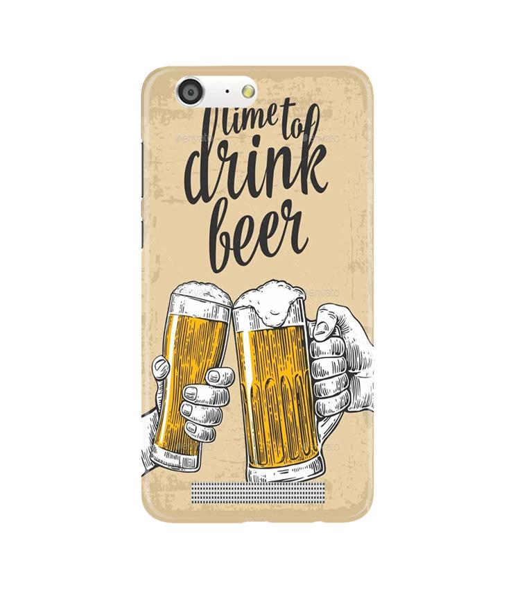 Drink Beer Mobile Back Case for Gionee M5 (Design - 328)