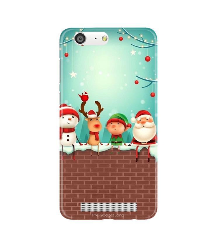 Santa Claus Mobile Back Case for Gionee M5 (Design - 334)