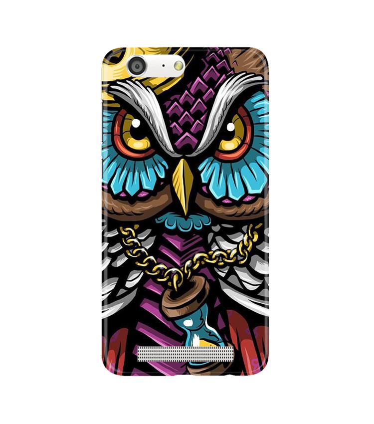 Owl Mobile Back Case for Gionee M5 (Design - 359)