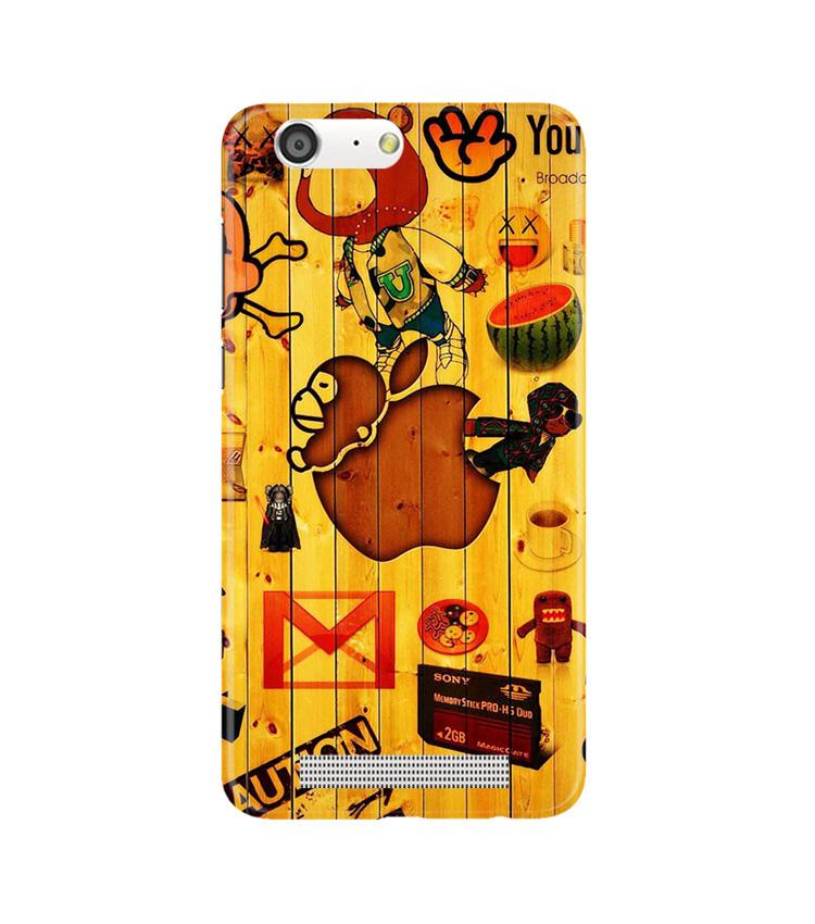 Wooden Texture Mobile Back Case for Gionee M5 (Design - 367)