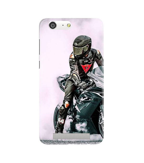 Biker Mobile Back Case for Gionee M5 (Design - 383)