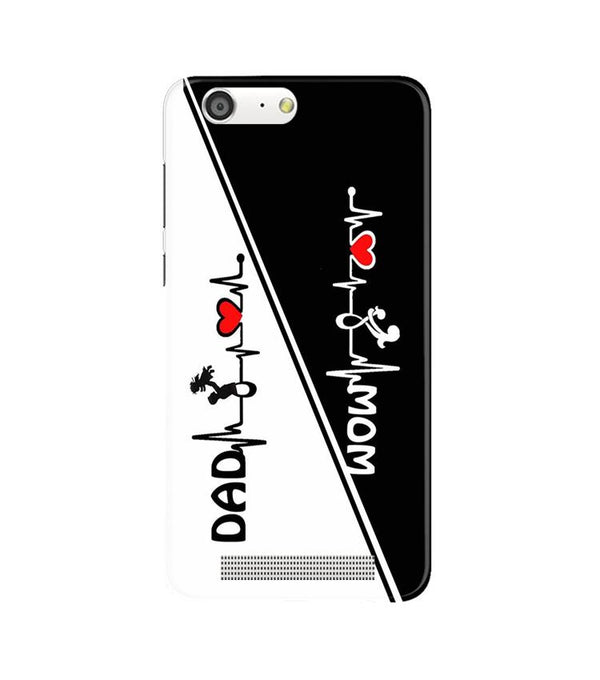 Love Mom Dad Mobile Back Case for Gionee M5 (Design - 385)