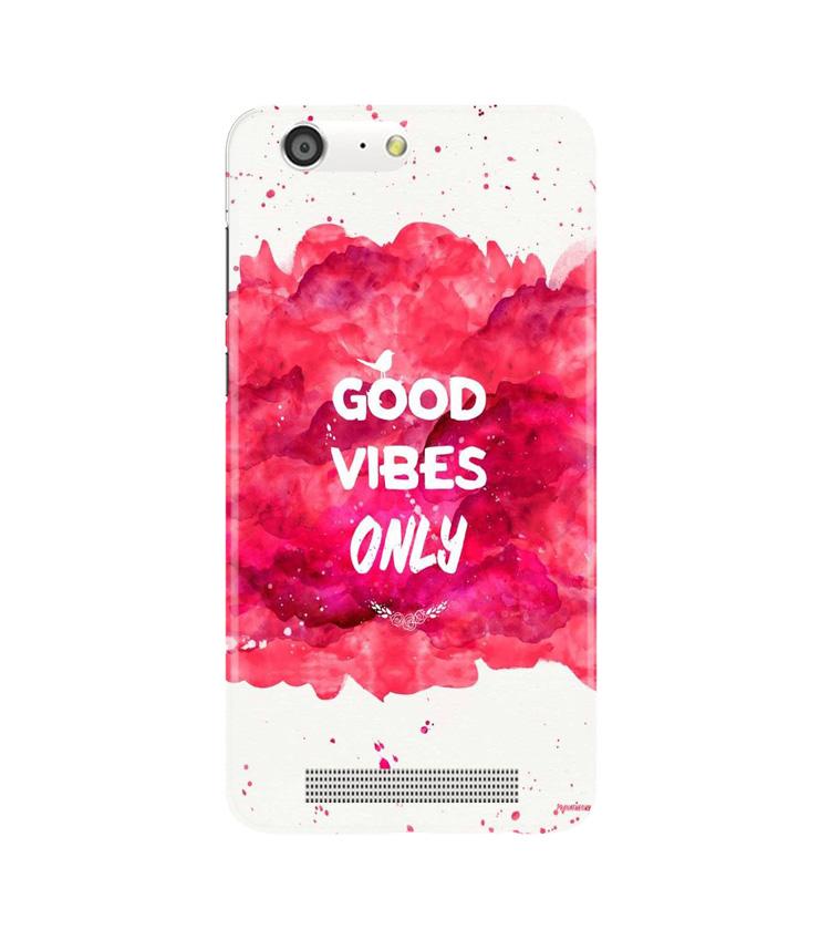Good Vibes Only Mobile Back Case for Gionee M5 (Design - 393)