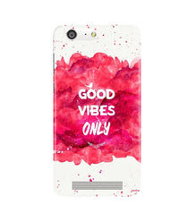 Good Vibes Only Mobile Back Case for Gionee M5 (Design - 393)