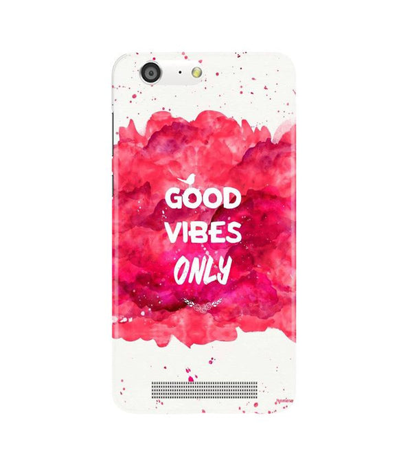 Good Vibes Only Mobile Back Case for Gionee M5 (Design - 393)