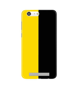 Black Yellow Pattern Mobile Back Case for Gionee M5 (Design - 397)
