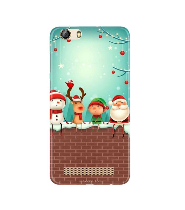 Santa Claus Mobile Back Case for Gionee M5 Lite (Design - 334)