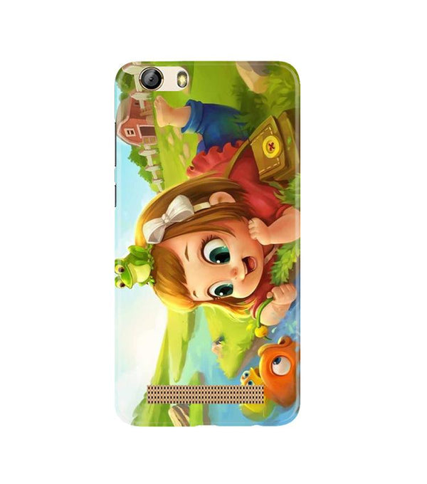 Baby Girl Mobile Back Case for Gionee M5 Lite (Design - 339)