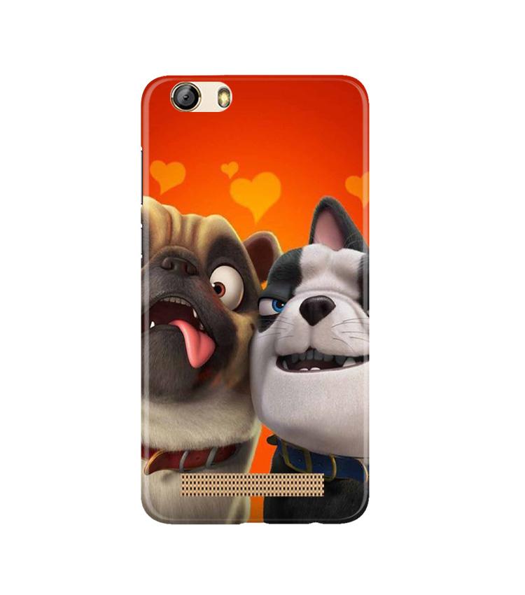 Dog Puppy Mobile Back Case for Gionee M5 Lite (Design - 350)