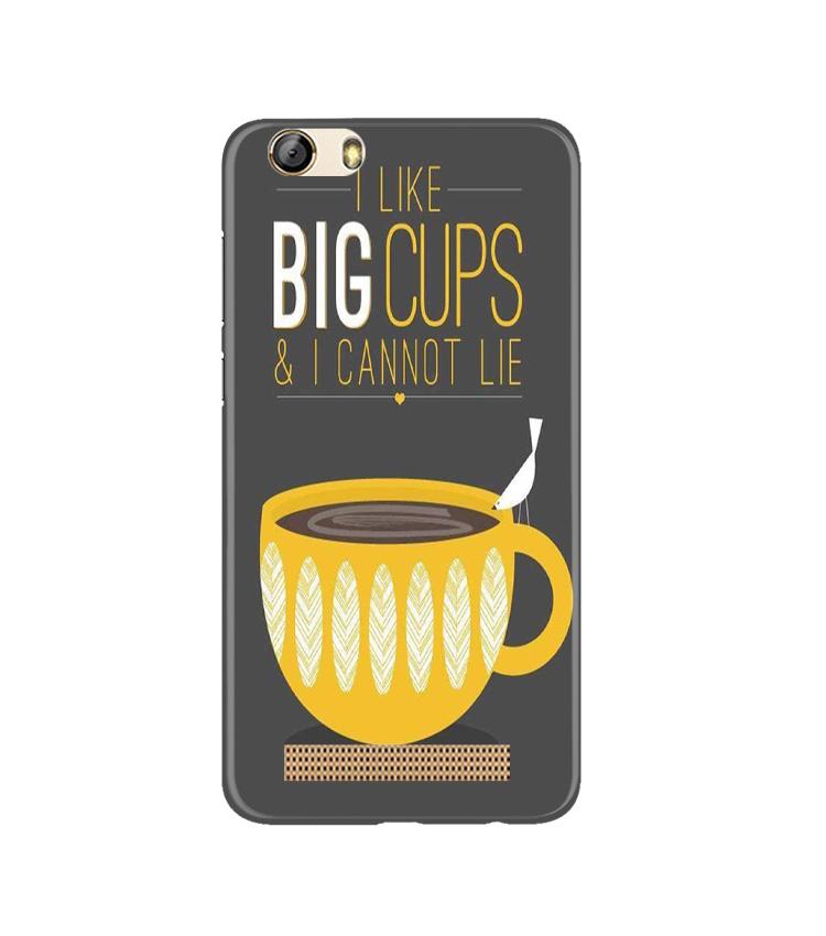 Big Cups Coffee Mobile Back Case for Gionee M5 Lite (Design - 352)