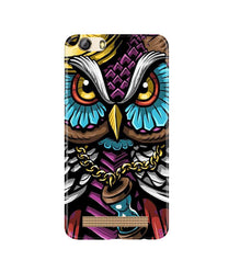 Owl Mobile Back Case for Gionee M5 Lite (Design - 359)
