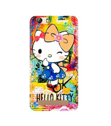 Hello Kitty Mobile Back Case for Gionee M5 Lite (Design - 362)