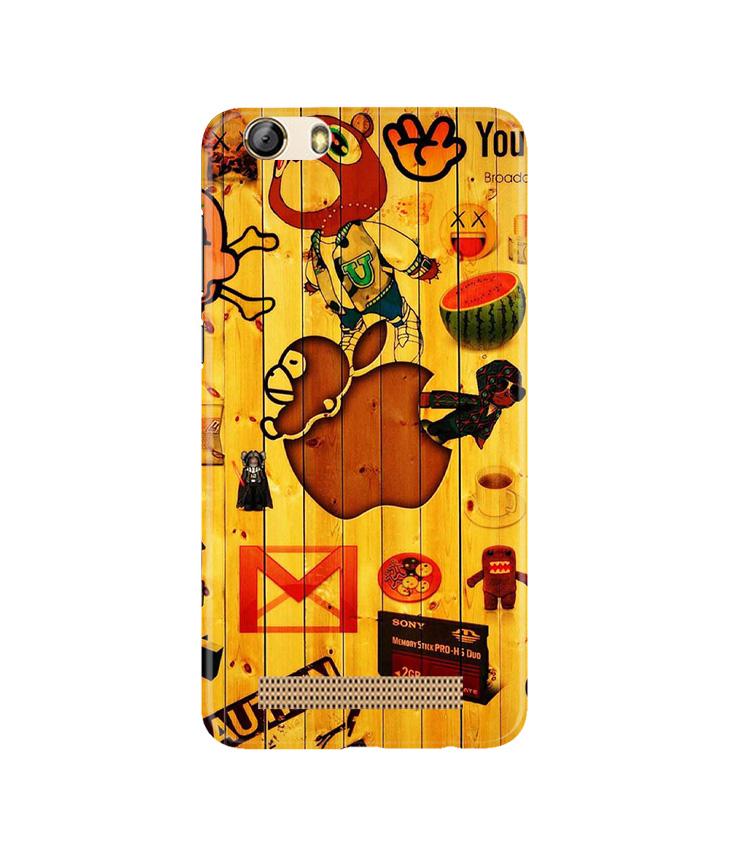 Wooden Texture Mobile Back Case for Gionee M5 Lite (Design - 367)