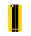 Black Yellow Pattern Mobile Back Case for Gionee M5 Lite (Design - 377)