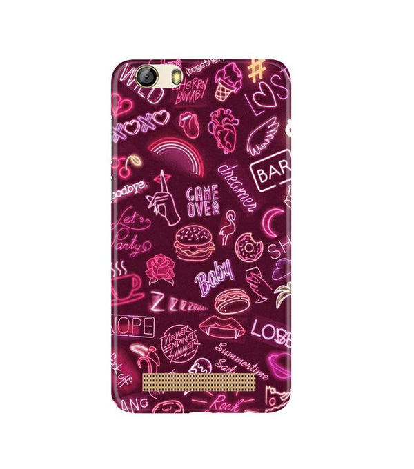 Party Theme Mobile Back Case for Gionee M5 Lite (Design - 392)