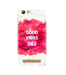 Good Vibes Only Mobile Back Case for Gionee M5 Lite (Design - 393)