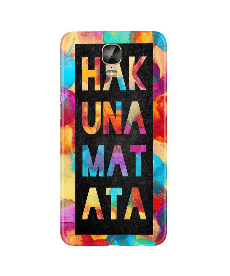 Hakuna Matata Mobile Back Case for Gionee M5 Plus (Design - 323)