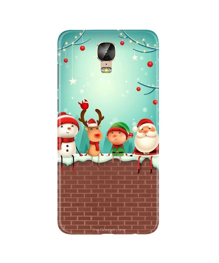 Santa Claus Mobile Back Case for Gionee M5 Plus (Design - 334)