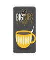 Big Cups Coffee Mobile Back Case for Gionee M5 Plus (Design - 352)