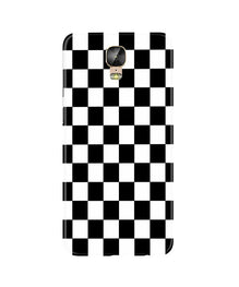 Black White Boxes Mobile Back Case for Gionee M5 Plus (Design - 372)