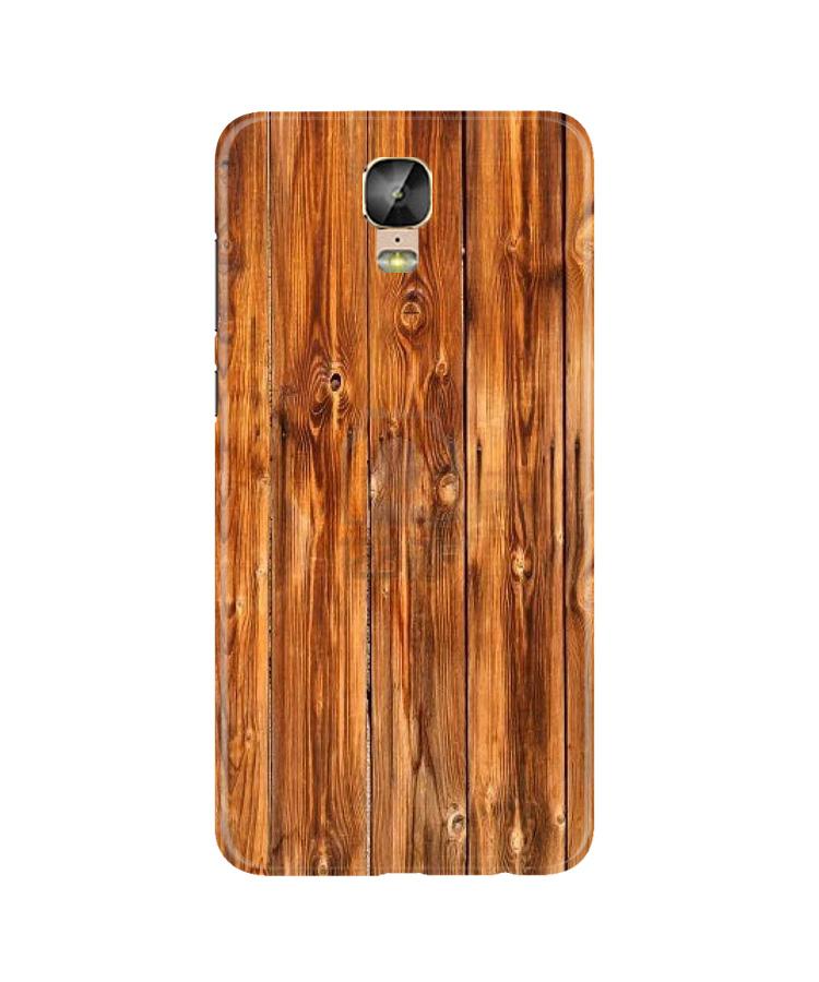 Wooden Texture Mobile Back Case for Gionee M5 Plus (Design - 376)