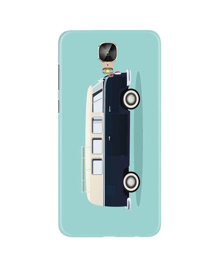Travel Bus Mobile Back Case for Gionee M5 Plus (Design - 379)