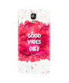 Good Vibes Only Mobile Back Case for Gionee M5 Plus (Design - 393)
