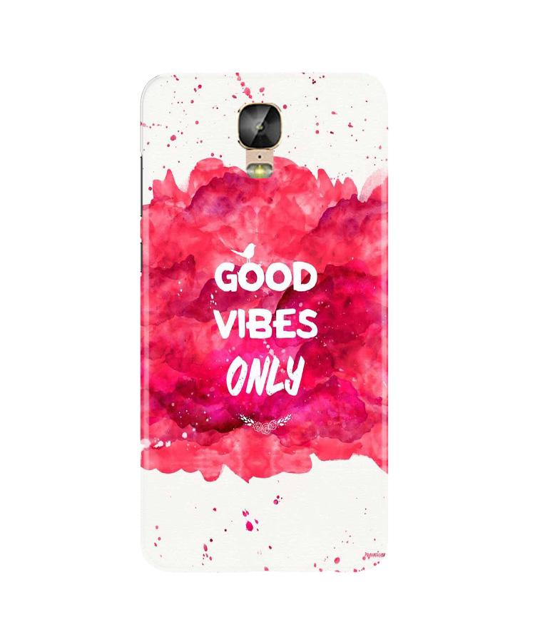 Good Vibes Only Mobile Back Case for Gionee M5 Plus (Design - 393)
