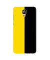 Black Yellow Pattern Mobile Back Case for Gionee M5 Plus (Design - 397)