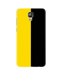 Black Yellow Pattern Mobile Back Case for Gionee M5 Plus (Design - 397)