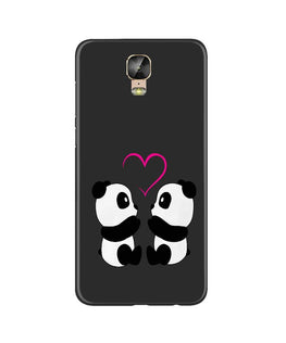 Panda Love Mobile Back Case for Gionee M5 Plus (Design - 398)