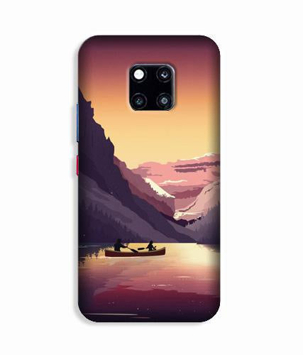 Mountains Boat Case for Huawei Mate 20 Pro (Design - 181)