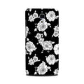 White flowers Black Background Case for Mi 4