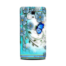 Blue Butterfly Mobile Back Case for Mi 4 (Design - 21)