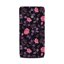 Rose Black Background Mobile Back Case for Mi 4 (Design - 27)