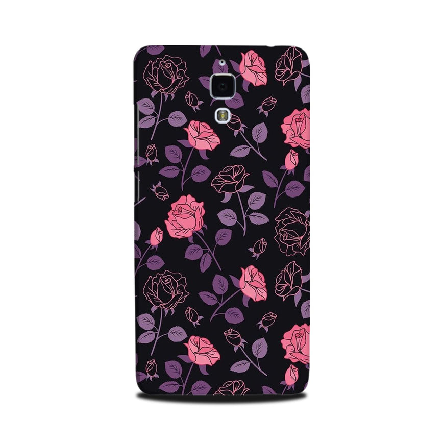 Rose Black Background Case for Mi 4