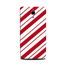 Red White Mobile Back Case for Mi 4 (Design - 44)