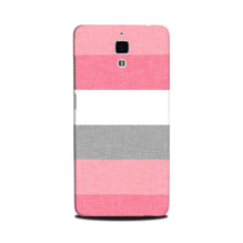 Pink white pattern Mobile Back Case for Mi 4 (Design - 55)