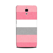 Pink white pattern Mobile Back Case for Mi 4 (Design - 55)