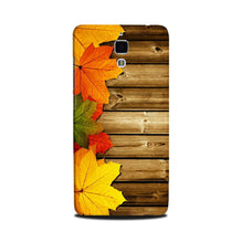 Wooden look3 Mobile Back Case for Mi 4 (Design - 61)