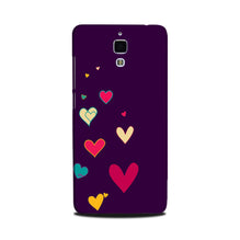 Purple Background Mobile Back Case for Mi 4  (Design - 107)